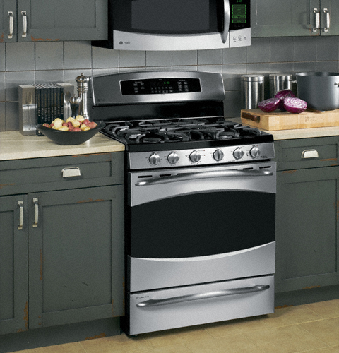 ge profile dual fuel gas range