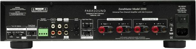Parasound® ZoneMaster™ Universal 2 Channel Amplifier 2