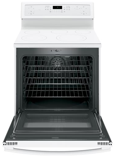 GE® Profile™ Series 30" Free Standing Electric Convection Range-White 1