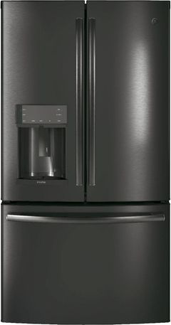 GE Profile™ 27.77 Cu. Ft. Black Stainless Steel French Door Refrigerator-PFD28KBLTS
