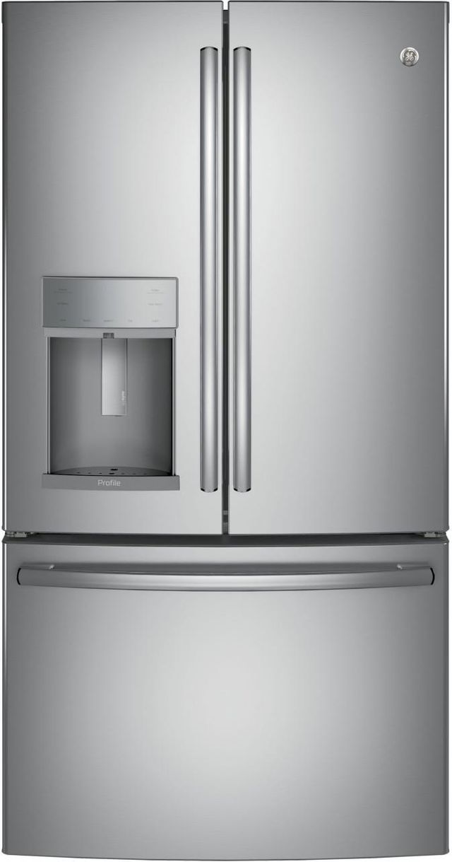 GE Profile™ 27.77 Cu. Ft. Stainless Steel French Door Refrigerator-PFD28KSLSS-0
