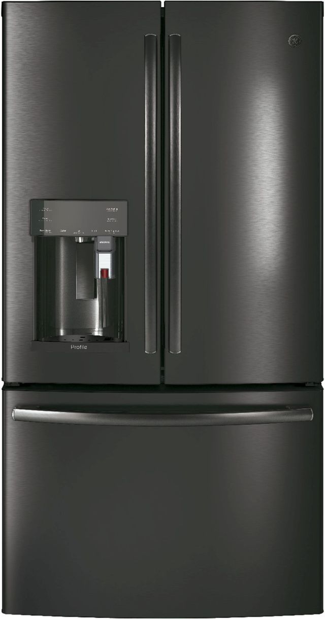 GE Profile™ 27.83 Cu. Ft. Black Stainless Steel French Door Refrigerator