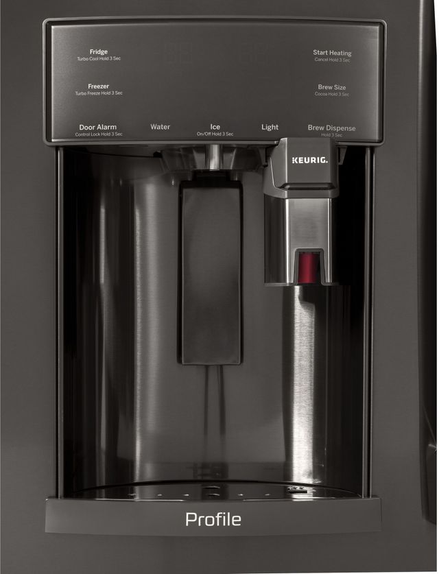 GE Profile™ 27.83 Cu. Ft. Black Stainless Steel French Door Refrigerator 6
