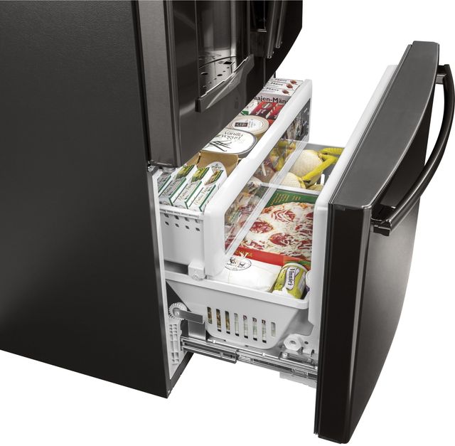 GE Profile™ 27.83 Cu. Ft. Black Stainless Steel French Door Refrigerator 5