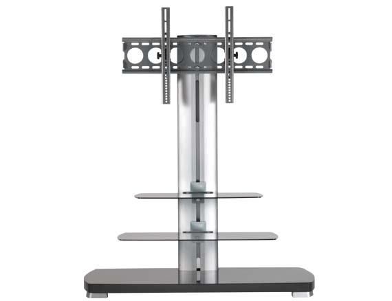 Sanus® Flat Panel Series Audio Video Stand-Black and Silver