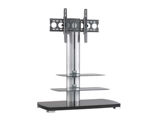 Sanus® Flat Panel Series Audio Video Stand-Black and Silver 1