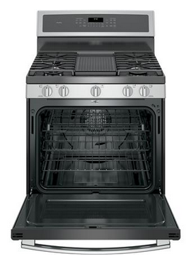 GE® Profile™ Series 30" Free Standing Gas Convection Range-Stainless Steel 1