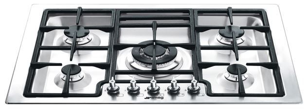 Smeg 30" Stainless Steel Classic Gas Cooktop-0