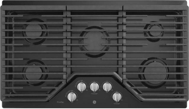 GE Profile™ 36" Black Built-In Gas Cooktop-0