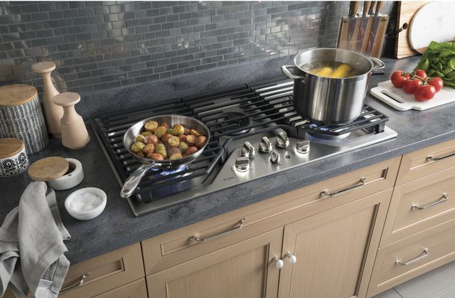 GE Profile™ 36" Stainless Steel Built-In Gas Cooktop 19