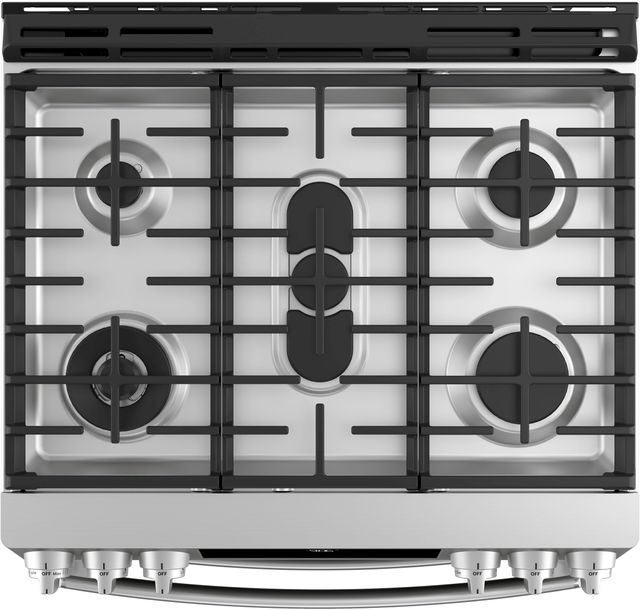 GE Profile™ 30" Stainless Steel Slide-In Front Control Gas Double Oven Convection Range 3