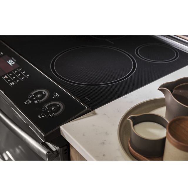 GE Profile™ 30" Black Stainless Steel Slide In Induction and Convection Range 7