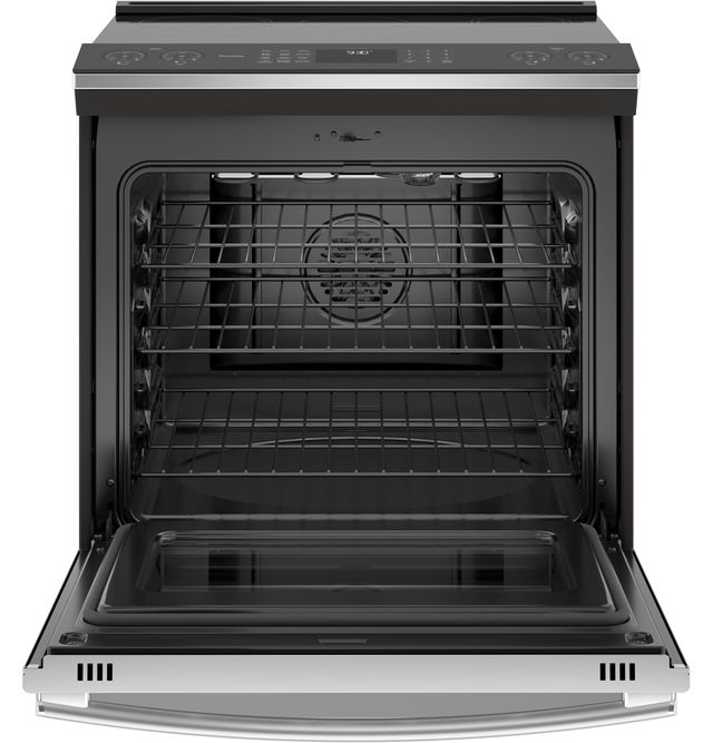 GE Profile™ 30" Stainless Steel Slide In Induction and Convection Range 9
