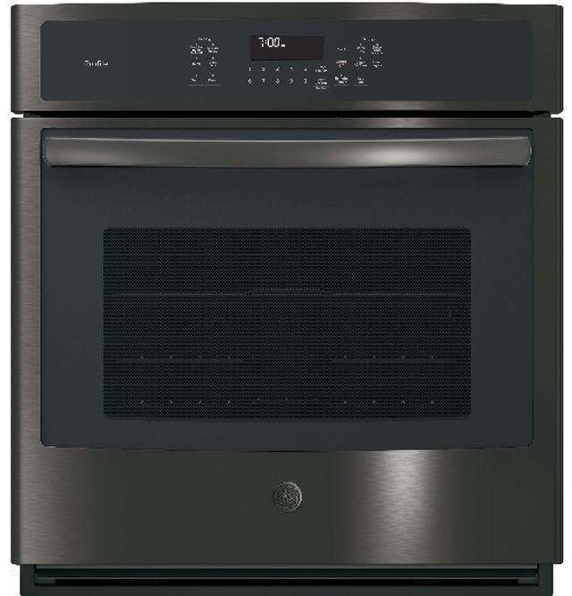 GE Profile™ 27" Black Stainless Steel Electric Single Convection Oven Built In