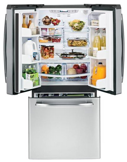 GE PROFILE™ Series 20.0 Cu. Ft. French Door Refrigerator-Dark Gray 1
