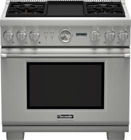 Thermador® Professional Series Pro Grand® 36" Pro Style Dual Fuel Range 0