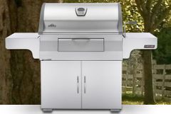 Napoleon® Free Standing Charcoal Grill-Stainless Steel