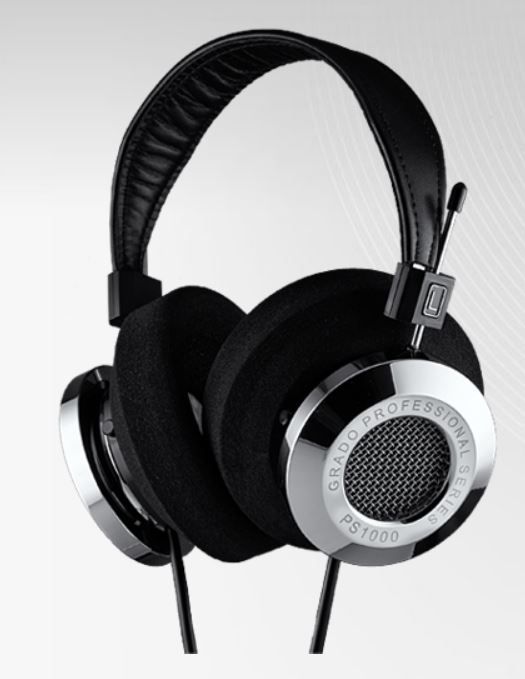Grado Professional Series Black/Stainless Steel Wired On-Ear Headphones 0