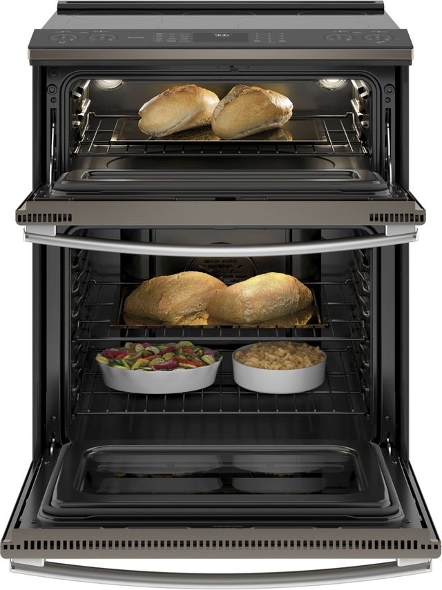GE Profile™ 29.88" Slate Slide-In Electric Double Oven Convection Range 2