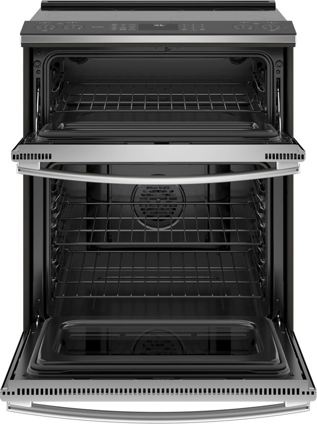 GE Profile™ 30" Stainless Steel Slide-In Electric Double Oven Convection Range 2