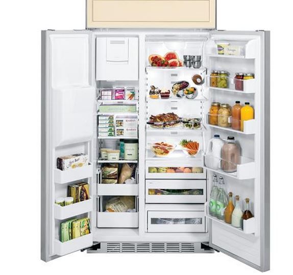 GE Profile™ Series 24.4 Cu. Ft. Built-In Side-by-Side Refrigerator-Panel Ready 1