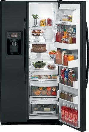 GE Profile™ 24.6 cu. ft. Counter-Depth Side by Side Refrigerator with 3 ...