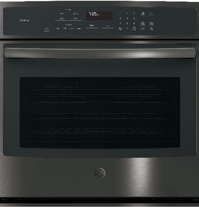 GE Profile™ 30" Black Stainless Steel Electric Single Convection Oven Built In