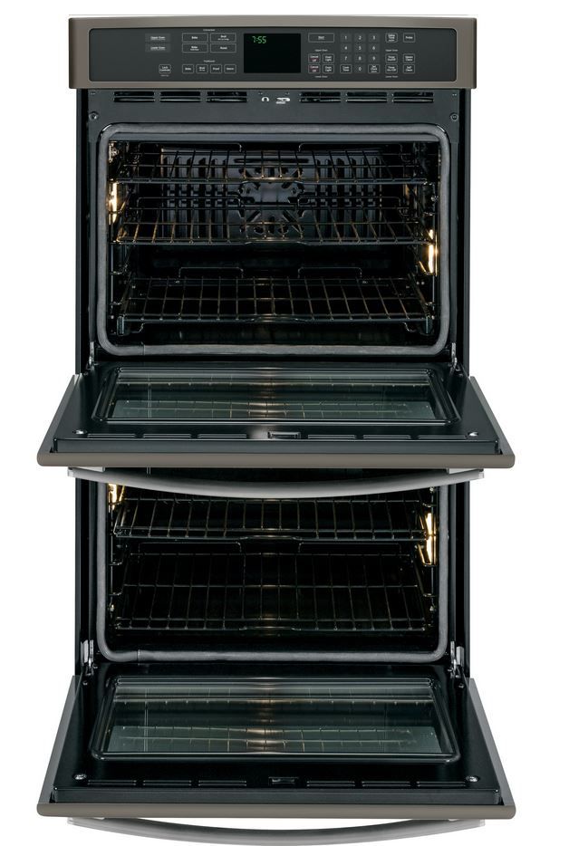 GE Profile™ 30" Slate Electric Double Convection Oven Built In 1