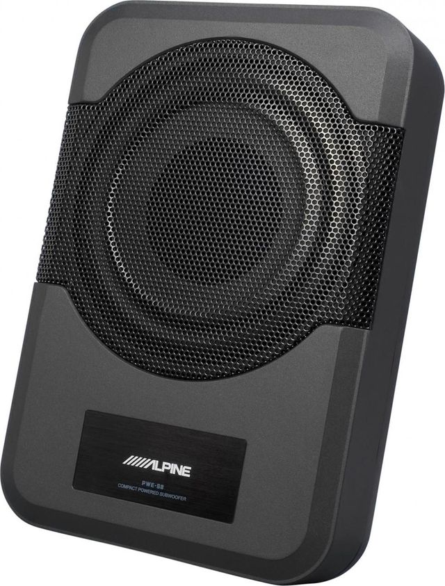 Alpine® 8" Black Compact Powered Enclosed Subwoofer 0