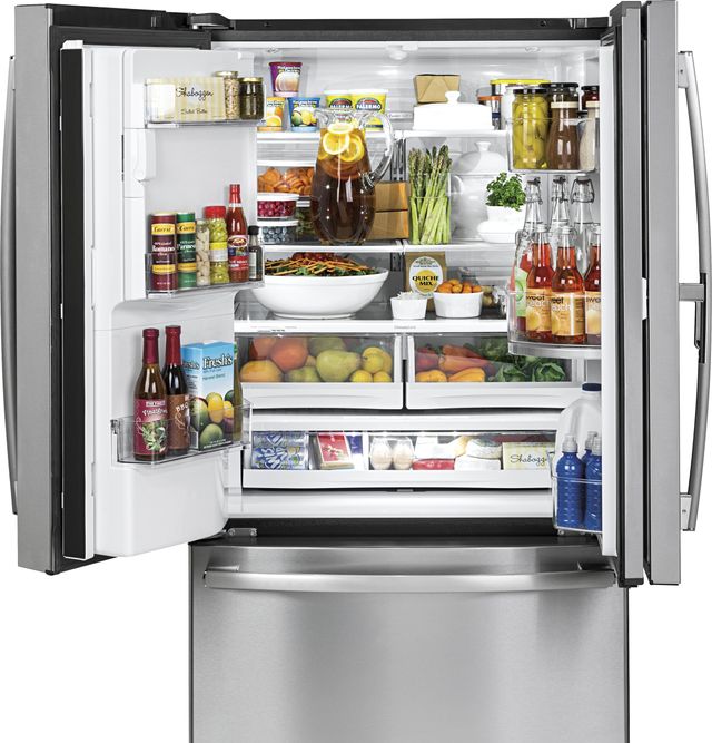 GE Profile™ 22.2 Cu. Ft. Stainless Steel Counter Depth French Door Refrigerator 6
