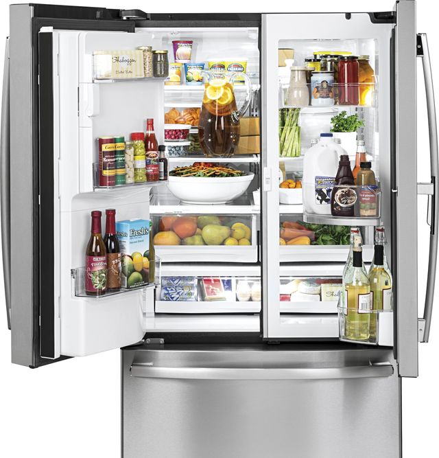GE Profile™ 22.2 Cu. Ft. Stainless Steel Counter Depth French Door Refrigerator 7