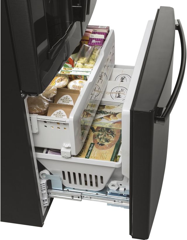 GE Profile™ 22.23 Cu. Ft. Black Slate Counter Depth French Door Refrigerator 15