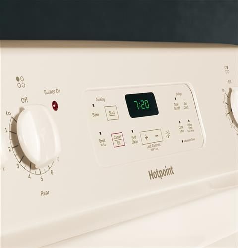 Hotpoint® 30" Free Standing Electric Range-Bisque 1