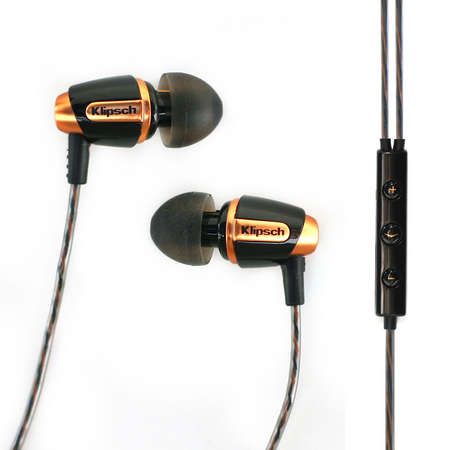 Klipsh Reference S4I In-Ear Headphones-Black/Copper