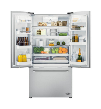 DCS 20.1 Cu. Ft. French Door Refrigerator-Brushed Stainless Steel-1