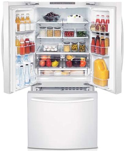 Samsung 21.6 Cu. Ft. White French Door Refrigerator 2