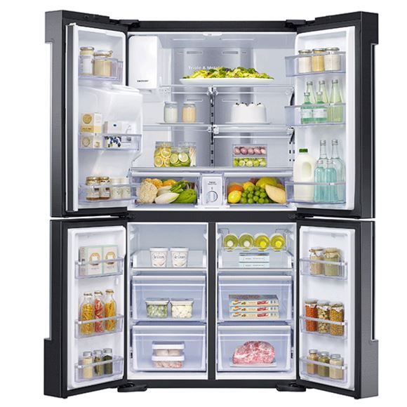 Samsung 22.0 Cu. Ft. 4-Door Refrigerator-Black Stainless Steel 1