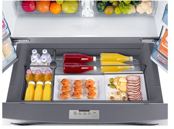 Samsung 22.0 Cu. Ft. Counter Depth French Door Refrigerator-Stainless Steel 2