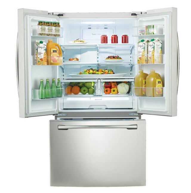 Samsung 26 Cu. Ft. French Door Refrigerator-White-1