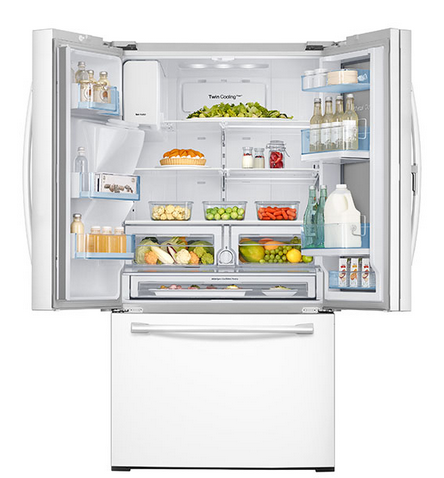 Samsung 28 Cu. Ft. 3-Door French Door Refrigerator-White 1
