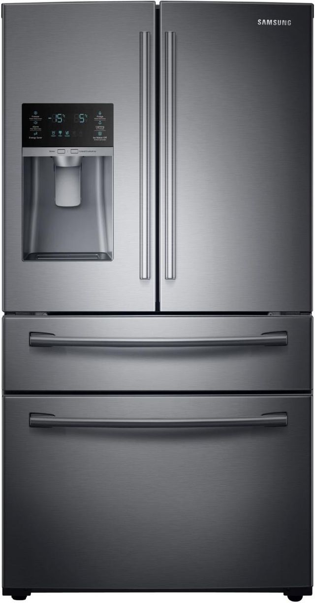 Samsung 28 Cu. Ft. 4-Door French Door Refrigerator-Fingerprint Resistant Black Stainless Steel 0
