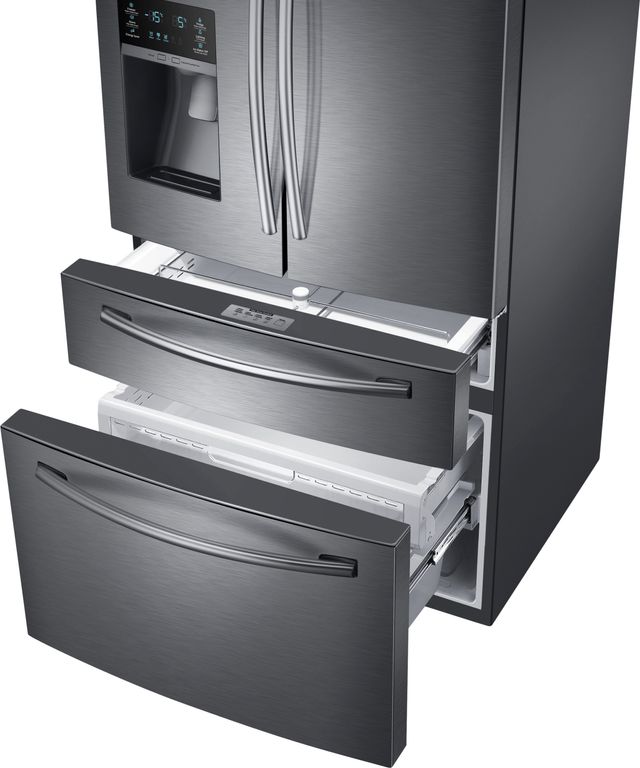 Samsung 28.15 Cu. Ft. Fingerprint Resistant Black Stainless Steel French Door Refrigerator 9