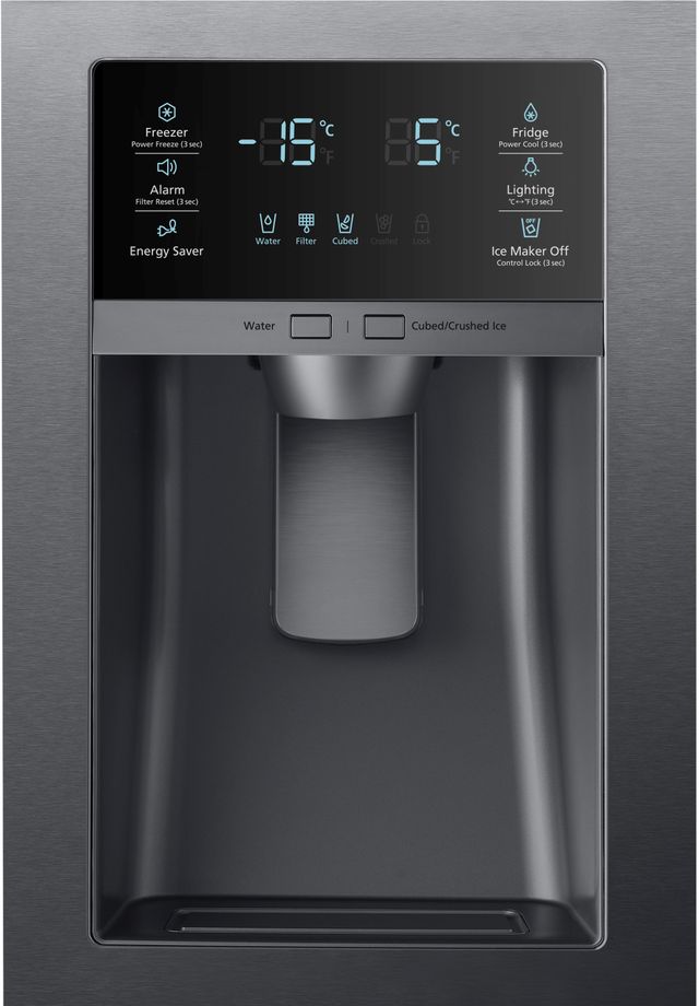 Samsung 28.15 Cu. Ft. Fingerprint Resistant Black Stainless Steel French Door Refrigerator 3