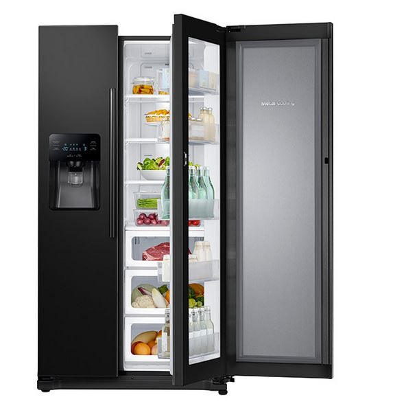 Samsung 24.7 Cu. Ft. Black Side-By-Side Refrigerator 1