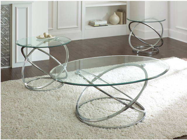 Steve Silver Co.® Orion 3-Pack Chrome Occasional Table Base