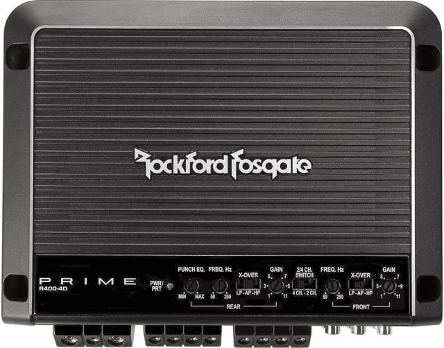 Rockford Fosgate® Prime 400 Watt Full-Range Class-D 4-Channel Amplifier 0