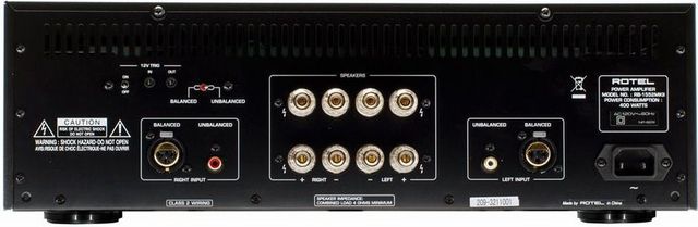 Rotel® Classic Stereo Power Amplifier-Black 1