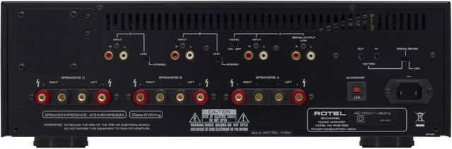 Rotel® 6 Channel Custom Installation Amplifier 1