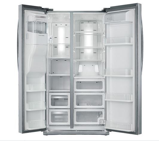 Samsung 24.5 Cu. Ft. Side-By-Side Refrigerator-Stainless Steel 26