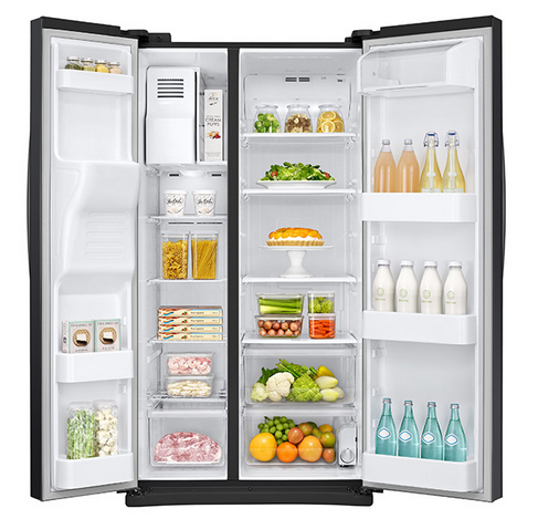 Samsung 25 Cu. Ft. Side-By-Side Refrigerator-Black 1